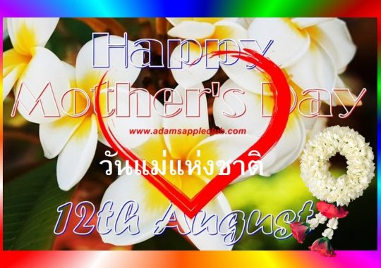 Mother’s Day 2026 - Adam's Apple Club Chiang Mai Thank you to all moms for your endless love - and for all the handsome boys!