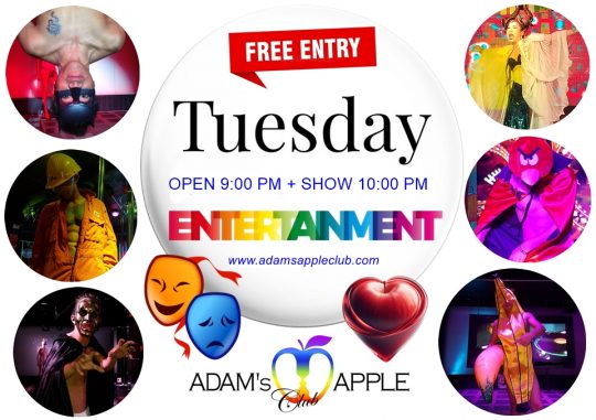 Make Your Tuesday Epic - Adam's Apple Club Chiang Mai Ultimate adult entertainment awaits you tonight at Chiang Mai’s Best Gay-Friendly Bar!