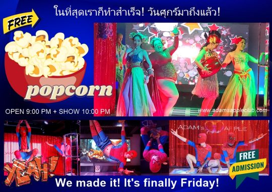 We made it! It's finally Friday! - Adam's Apple Club Chiang Mai The week is finally drawing to a close, and Friday is here!