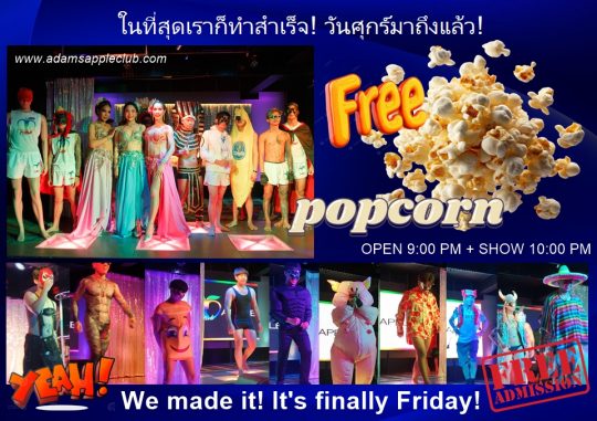 We made it! It's finally Friday! - Adam's Apple Club Chiang Mai The week is finally drawing to a close, and Friday is here!