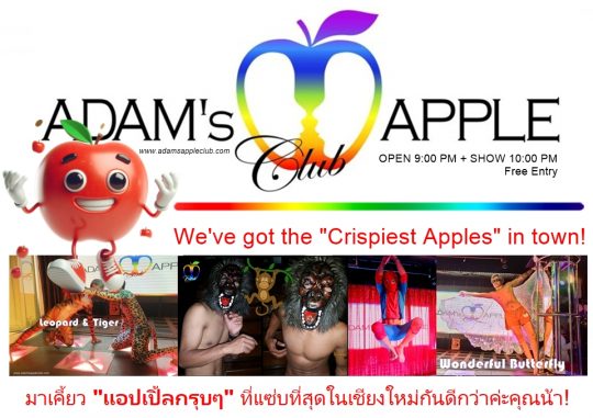 Crispiest Apples in town - Adam's Apple Club Chiang Mai Skip the boring Sunday evening couch-potato routine