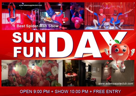 SUN FUN DAY Chiangmai - Adam's Apple Club Chiang Mai Monday is still miles away, so let’s turn Sunday evening into the ultimate party!
