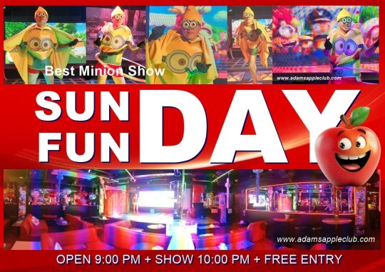 SUN FUN DAY Chiangmai - Adam's Apple Club Chiang Mai Monday is still miles away, so let’s turn Sunday evening into the ultimate party!
