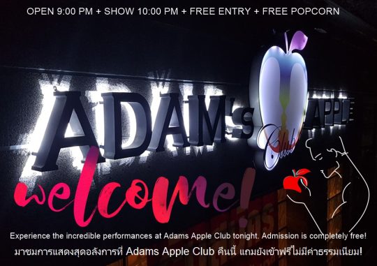 The perfect Chiangmai Spot - Adam's Apple Club Chiang Mai Cosmopolitan & Inclusive Show Bar Best nightlife in town