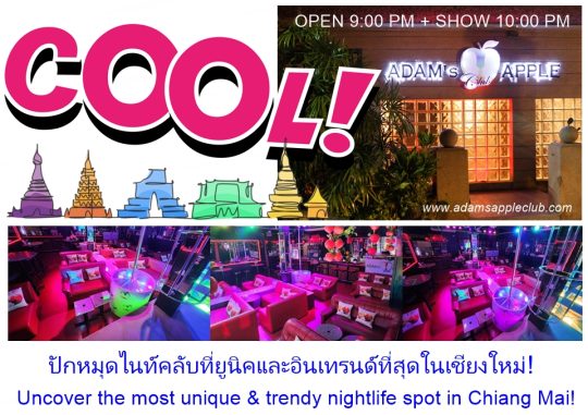 Trendy Nightlife Spot Chiangmai - Adam's Apple Club Chiang Mai The Most Unique Show. The Ultimate Trend. Only at Adam’s.
