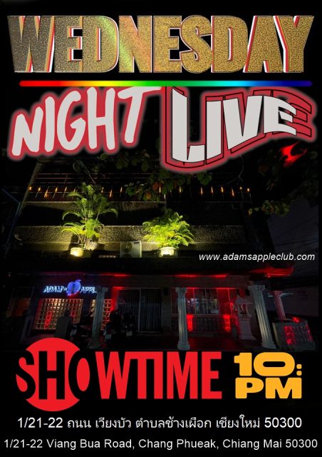 Wednesday Nightlife Chiang Mai - Adam's Apple Club Chiang Mai Bring your friends and let’s make this Wednesday legendary!
