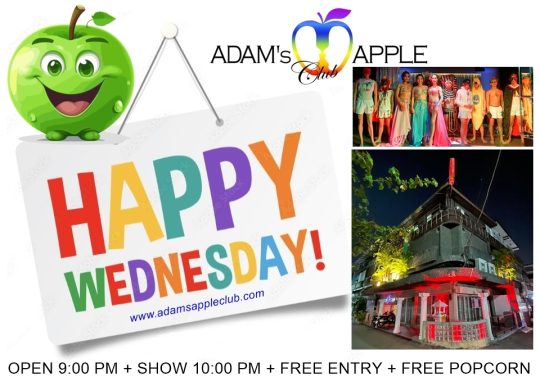 Wednesday night Chiang Mai - Adam's Apple Club Chiang Mai Feels like the week just started, but it’s already Wednesday - time flies!