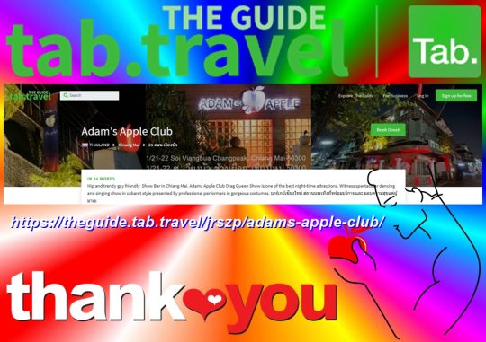 The Guide by Tab - Adam's Apple Club Chiang Mai Check out their fantastic feature about us and the vibrant, diverse nightlife