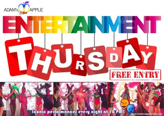 Thursday night is Gay Night - Adam's Apple Club Chiang Mai World-class cabaret & drag shows, amazing inclusive vibes, and great music